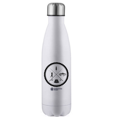Fishing Vintage v2' Stainless Steel Water Bottle